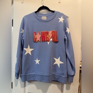 Judith March Blue Star Cowgirl Sweater
